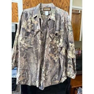 Remington Outdoor Clothing‎ Camouflage Long Sleeve Button Up Shirt Men's XXL